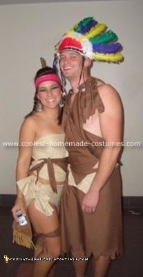 Homemade  Indian Couple Costume