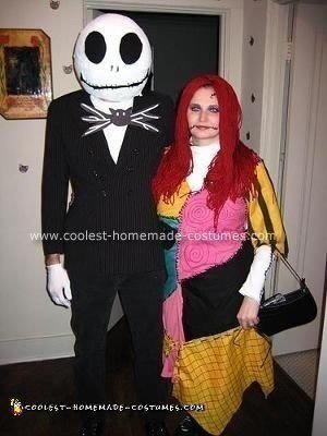 Homemade Jack Skellington and Sally Costumes