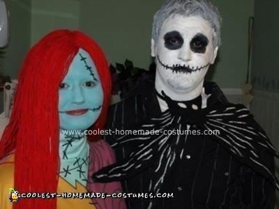 Jack Skellington and Sally Ragdoll Homemade Costumes