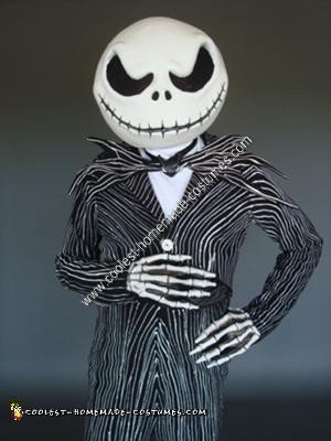 Homemade Jack Skellington DIY Halloween Costume Idea