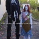 Homemade Jack Skellington and Sally Rag-Doll Costumes from The Nightmare Before Christmas