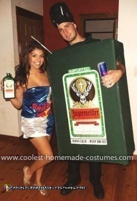 Homemade Jager Bomb Couple Costume