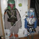 Jango and Boba Fett Homemade Couple Halloween Costume Idea