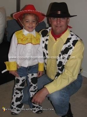 Homemade Jessie and Woody Costumes from Toy Story 2
