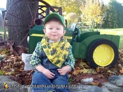 Homemade John Deere Tractor Halloween Costrume