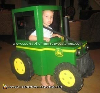 Homemade John Deere Tractor Halloween Costume