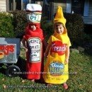 Homemade Ketchup and Mustard Costume