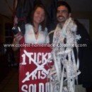 Homemade Kissing Booth Couple Costume