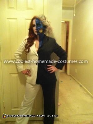 Homemade Lady Two Face Costume