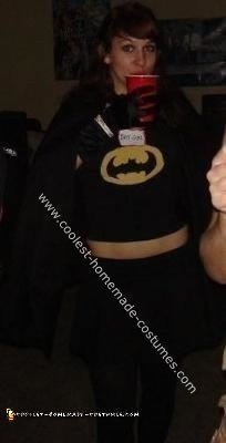Homemade Last-Minute Batgirl Costume