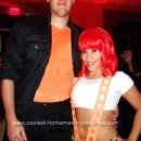 Homemade  Leeloo and Korben Dallas from the Fifth Element Couple Costume