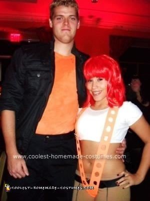 Homemade  Leeloo and Korben Dallas from the Fifth Element Couple Costume