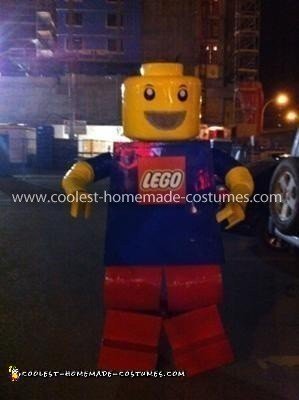 Homemade Lego Man Costume