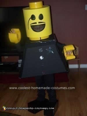 Homemade Lego Cop DIY Halloween Costume