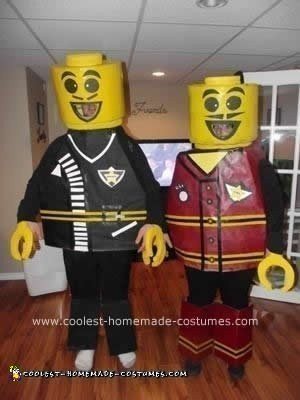 Homemade Lego Couple DIY Costume