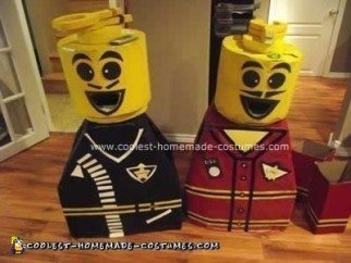 Homemade Lego Couple DIY Costume