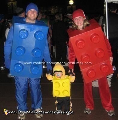 Homemade Lego Family Costume
