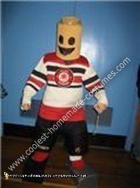 Lego Hockey Man DIY Halloween Costume