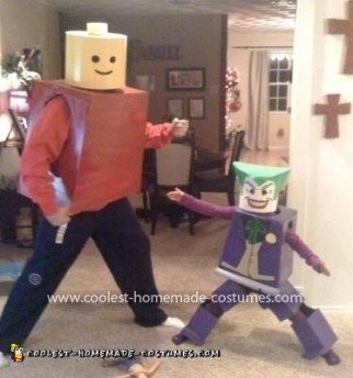 Coolest Lego Joker Costume (and Lego Dad!)