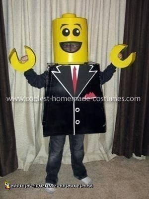 Homemade Lego Man Halloween Costume
