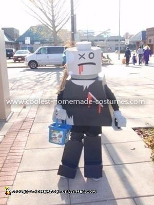 Homemade Lego Zombie Costume