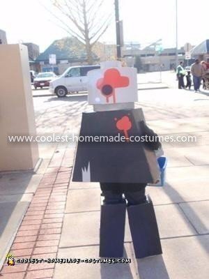 Homemade Lego Zombie Costume