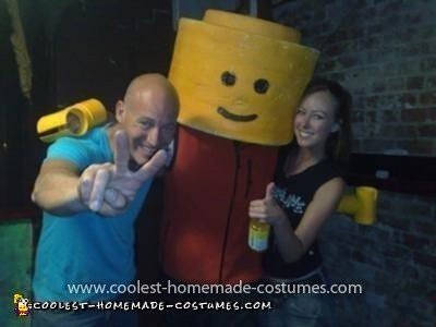 Homemade Legoman Costume