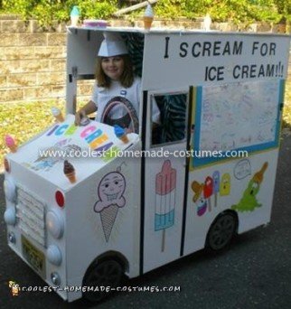 Coolest Lemon Laura's Ice Cream Truck with Whiteboard - driver's side