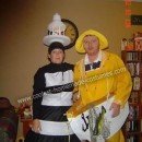 Homemade Lighthouse and Lost Fisherman Couple Costume