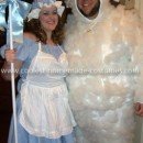 Homemade Lil Bo Peep and her Sheep Couple Costume