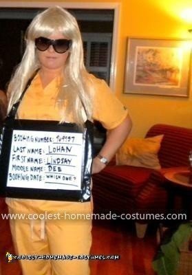 Homemade Lindsay Lohan Costume