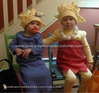 Homemade Lisa and Maggie Simpson Costumes