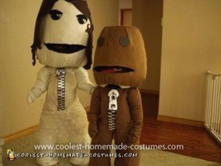 Homemade Little Big Planet Sack People Couple Costume