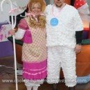 Homemade Little Bo Peep and Sheep Couple Costume