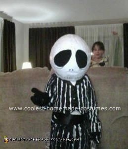 Homemade Little Jack Skellington Costume