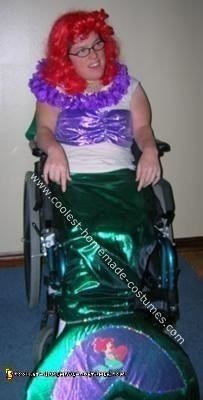 Little Mermaid in a Wheelchair Halloween Costume