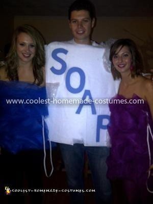 Homemade Loofahs and Bar of Soap Group Costumes