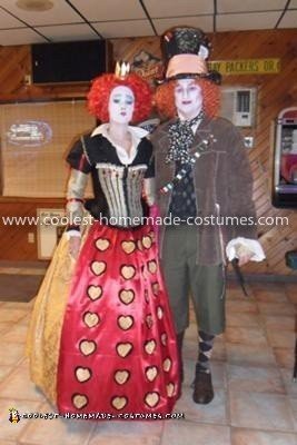 Homemade Mad Hatter and Queen of Hearts Costumes