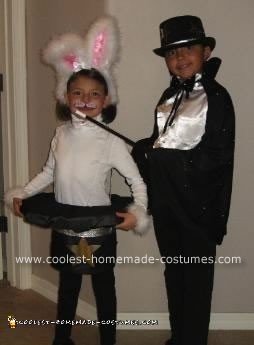 Homemade Magican And Rabbit In The Hat Costume