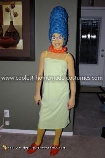 Homemade Marge Simpson Costume