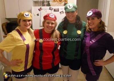 Homemade Mario Bros Group Costume