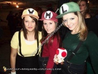 Homemade Mario Brothers Halloween Costume Idea