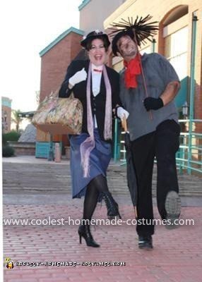Homemade Mary Poppins and Bert Couple Costume