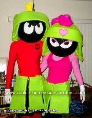 Homemade Marvin (and Marsha) The Martian Couple Costume