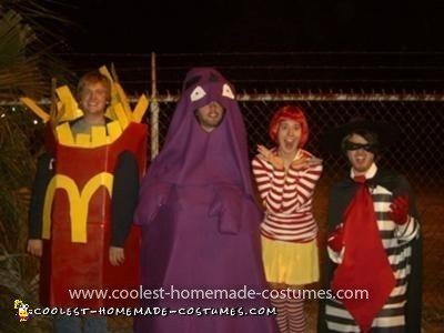 Homemade McDonald's Characters Group Costume