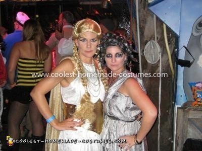 Homemade Medusa and Athena Costumes