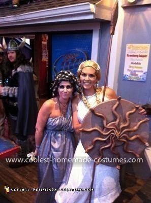 Homemade Medusa and Athena Costumes