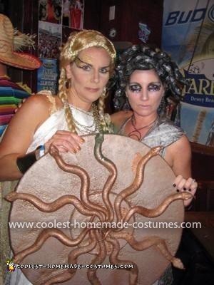 Homemade Medusa and Athena Costumes
