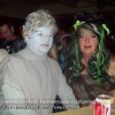 Homemade Medusa and Statue Couples Costume