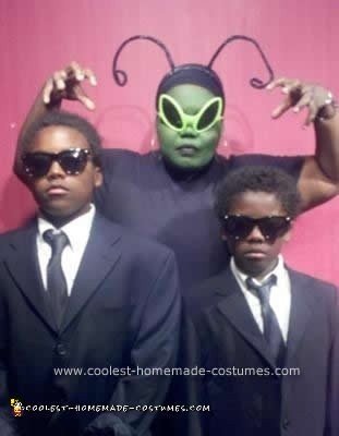 Homemade Men In Black Family Costume